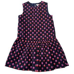 NWOT Gymboree Girls Metallic Dot Dress Flutter Waist Sleeveless - Size Girl's 12